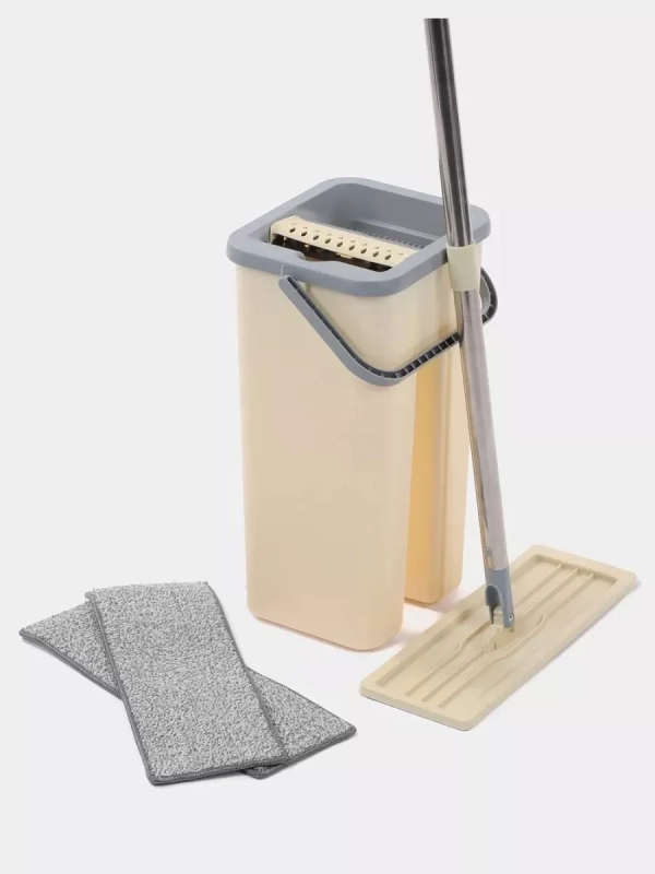 Комплект швабра и ведро с отжимом