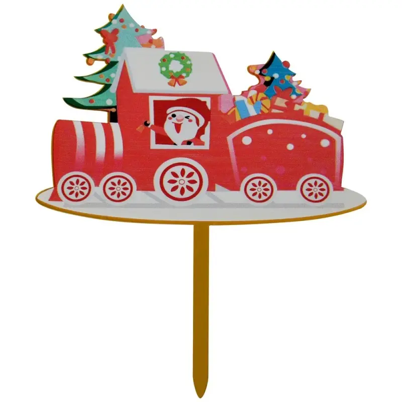 Топпер для украшения Новогодний паровоз