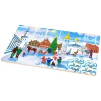 Разделочная доска Зимние города 29х17см (ассортимент)