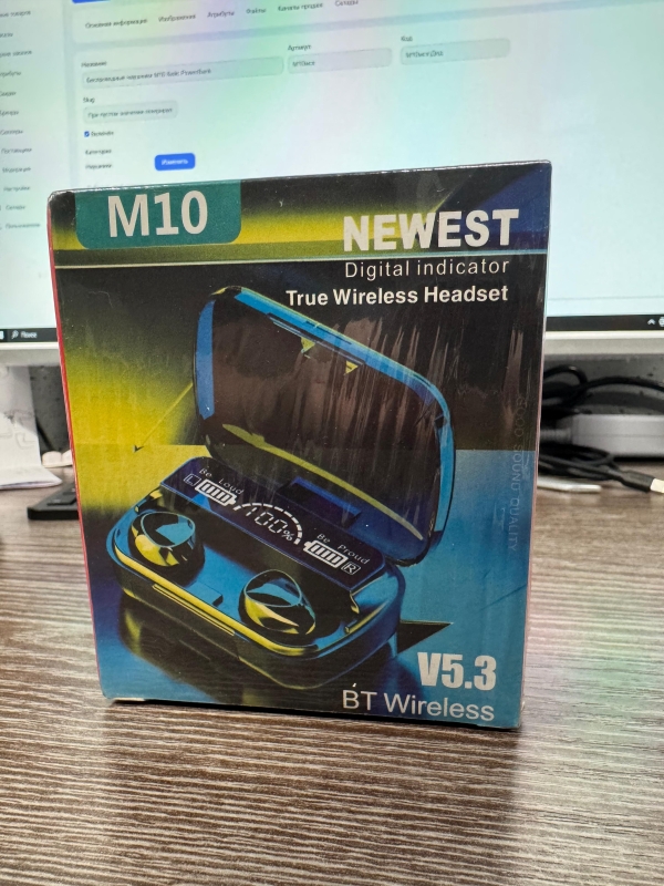Беспроводные наушники М10 Кейс PowerBank