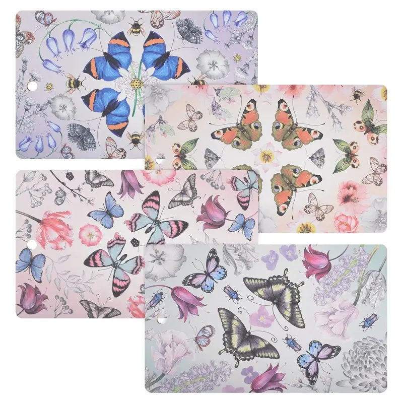 Разделочная доска Бабочки 29х17см (ассортимент)