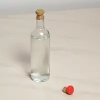 Пробка для бутылок Натуральная с пластмассовой частью 2 шт (ассортимент)