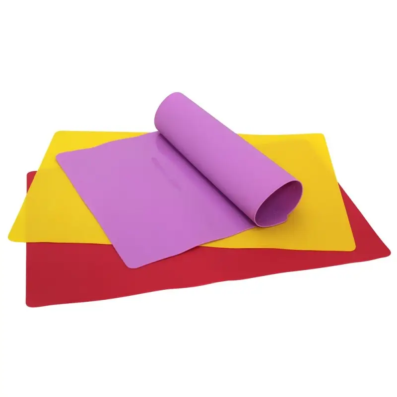 Коврик кулинарный силиконовый 41х27см  (ассортимент)