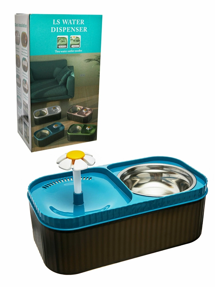 Питьевой фонтан с миской для животных