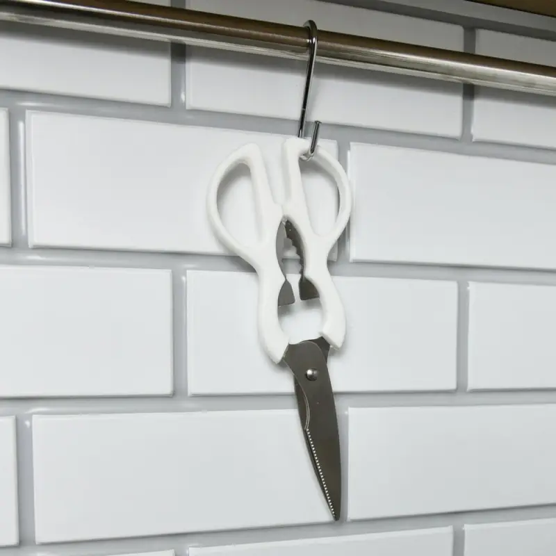 Ножницы для разделки продуктов белые 20см