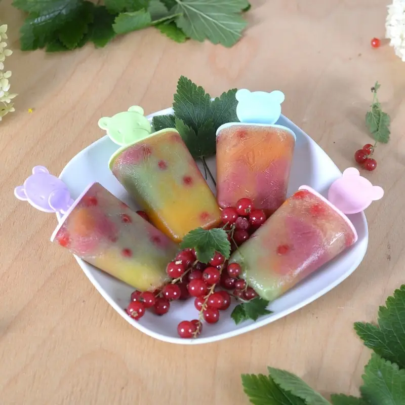 Формы для мороженого Мишки 4 ячейки