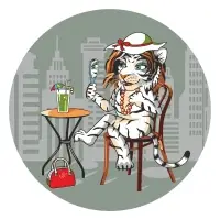 Подставка под горячее Тигр Кайфолов диаметр 20 см (ассортимент)