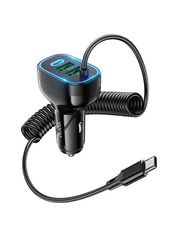 Автомобильное зарядное устройство с кабелем Hoco NZ11A