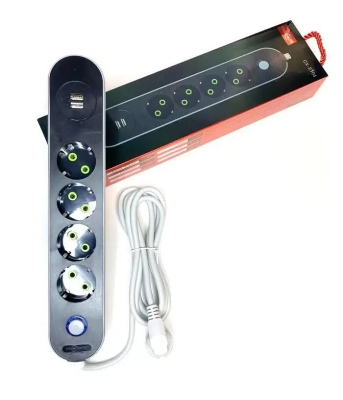 Сетевой фильтр удлинитель с защитой 6в1