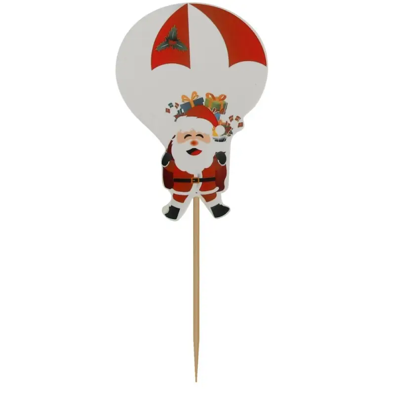 Топпер для украшения Новогодняя компания набор 6 шт