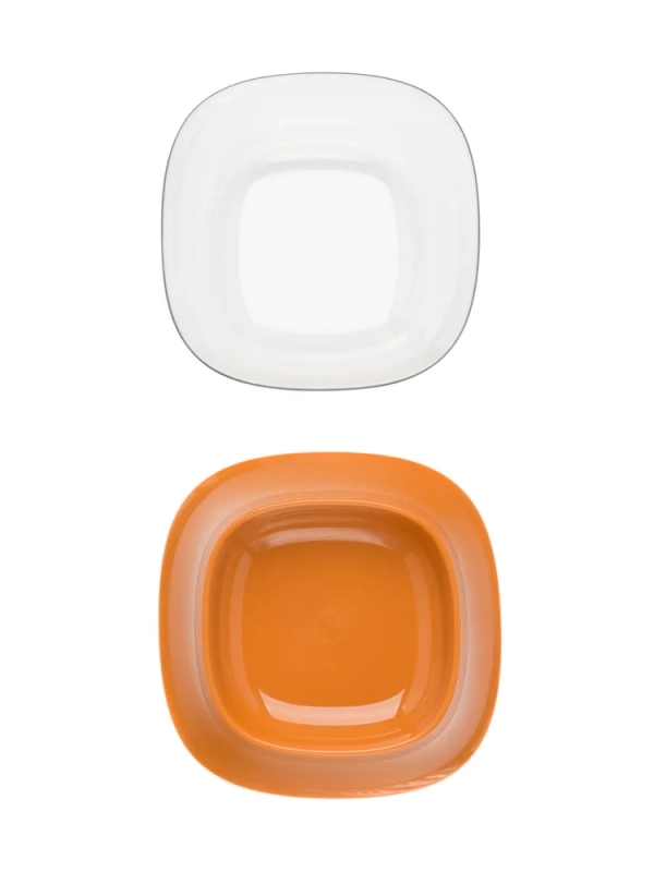 Миска на подставке коричневая