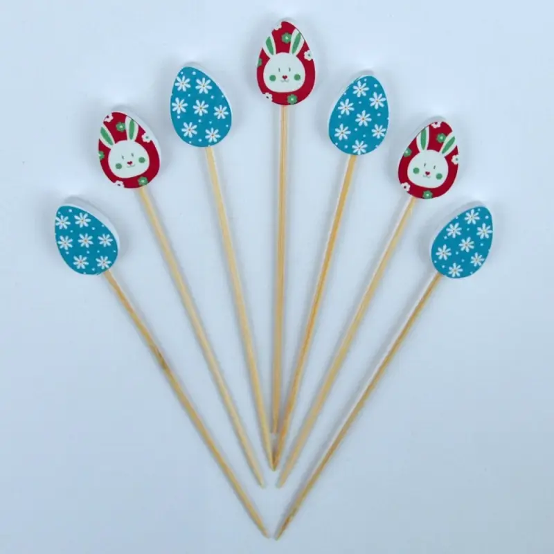 Шпажки для канапе Пасхальные яйца 24 шт