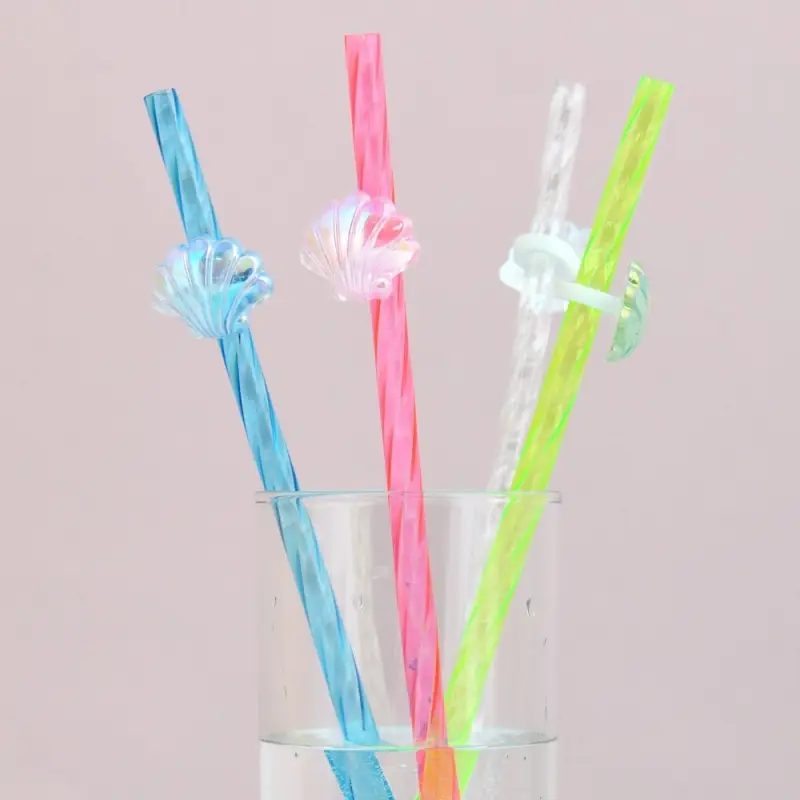 Трубочки для коктейля Ракушки 4 шт