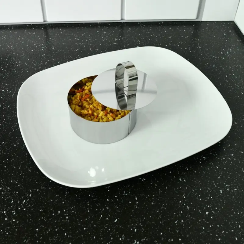 Кулинарная форма "Круг" с крышкой-прессом