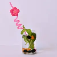 Трубочки для коктейля Гавайская вечеринка 4 шт