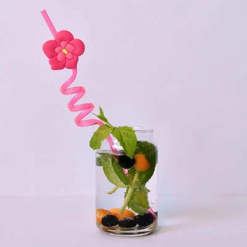 Трубочки для коктейля Гавайская вечеринка 4 шт