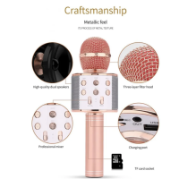 Караоке Микрофон со встроенным динамиком (цвет в ассортименте)