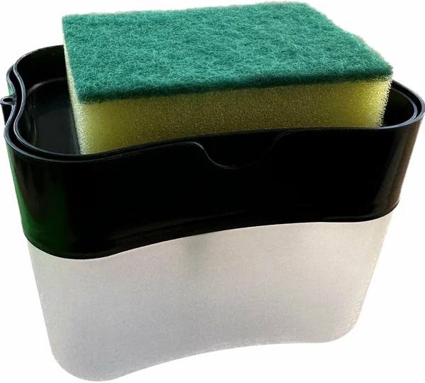 Диспенсер для моющего средства с губкой