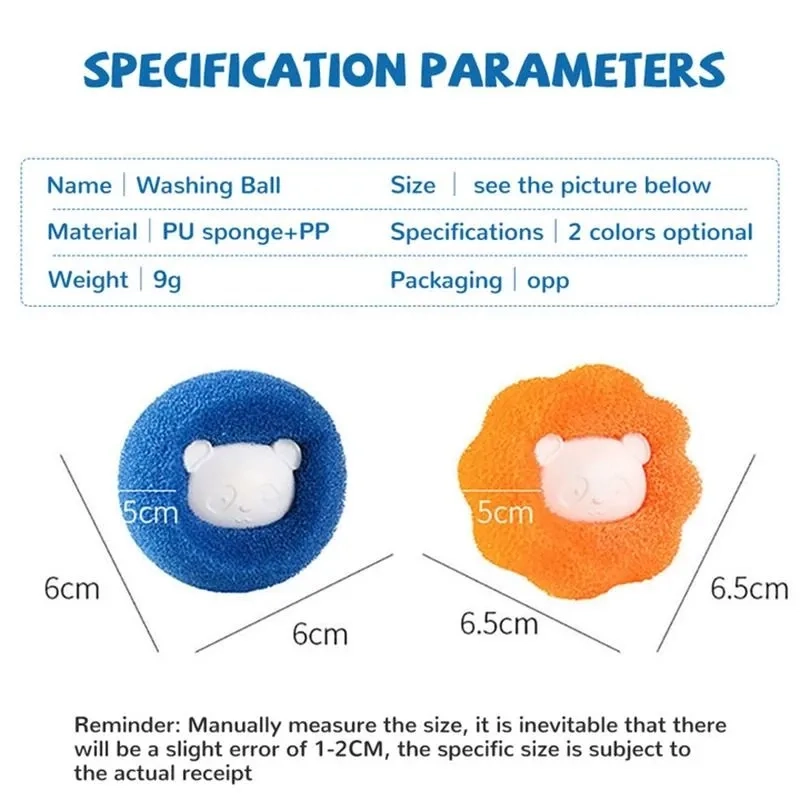 Мяч для стирки многоразовой одежды инструмент для чистки волос