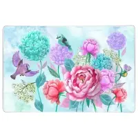 Доска разделочная Подставка под горячее Пионы и птички 18х28 см