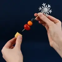 Шпажки для канапе Снежинки 6 шт (ассортимент)