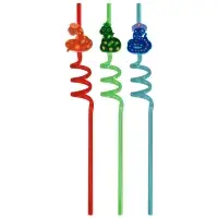 Трубочки для коктейля Змейка Чародейка 3 шт