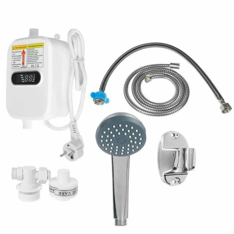 Водонагреватель проточный с душем