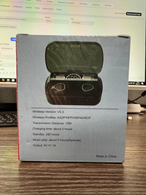 Беспроводные наушники М10 Кейс PowerBank
