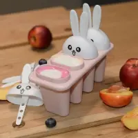 Форма для мороженого 4 ячейки Зайчата