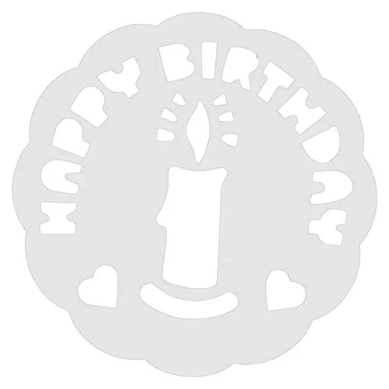 Трафареты для торта набор 6 шт диаметр 17,5 см