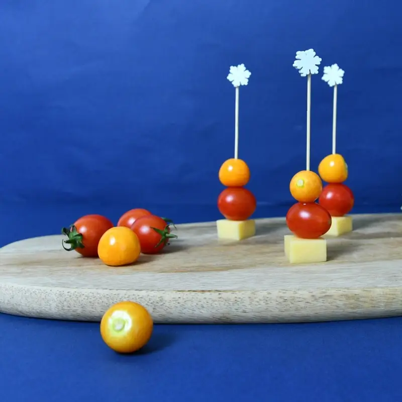 Шпажки для канапе Снежинки 24 шт