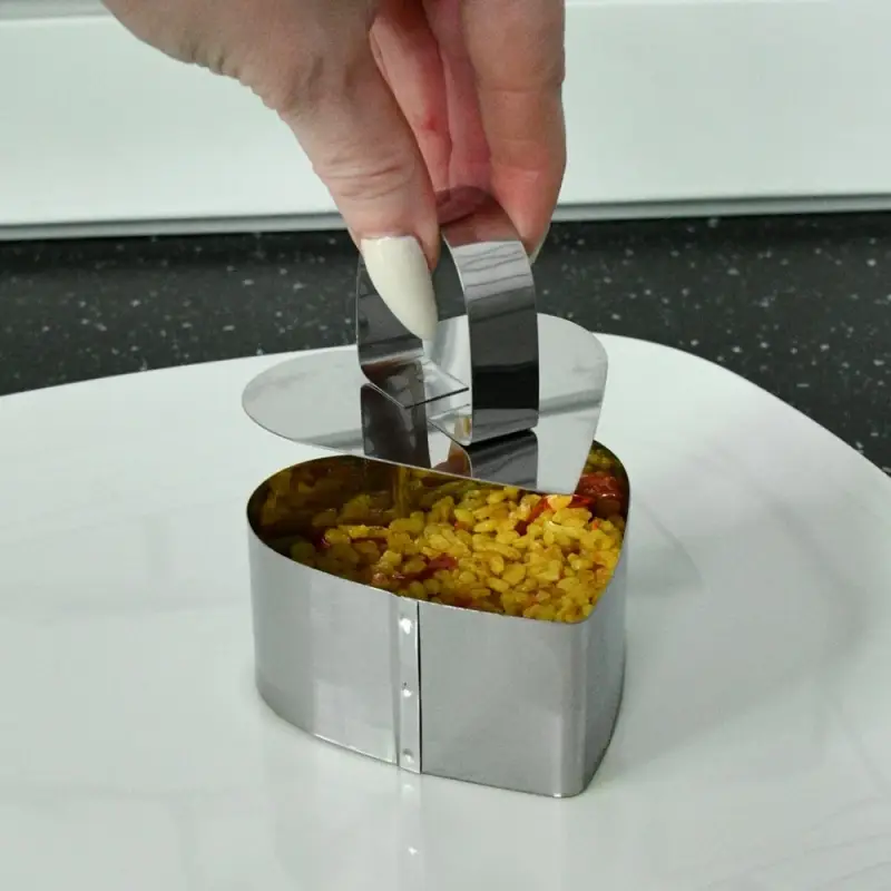 Кулинарная форма "Сердце" с крышкой-прессом