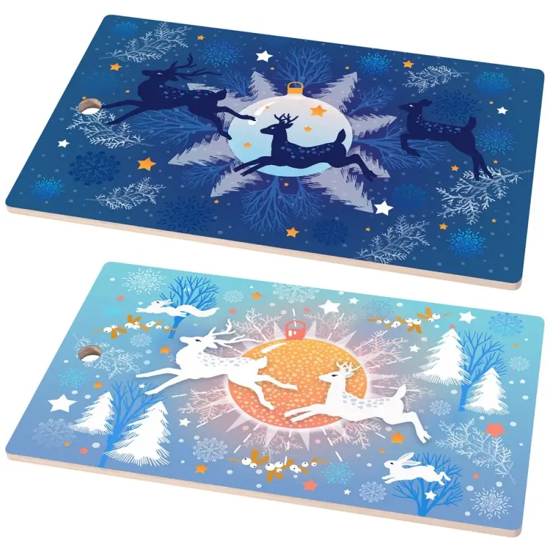 Разделочная доска Волшебный олень 29х17см (ассортимент)