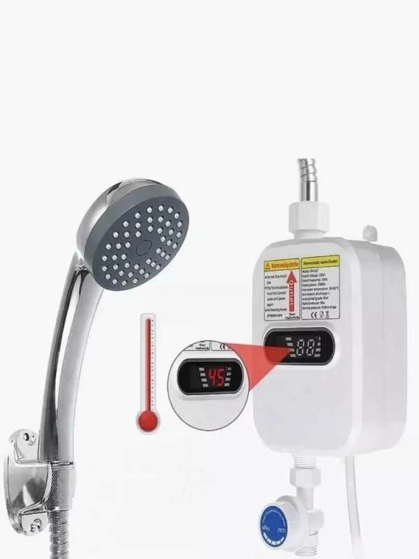Водонагреватель проточный с душем