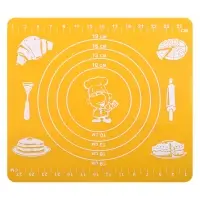 Коврик кулинарный силиконовый с разметкой 29х26 см (ассортимент)