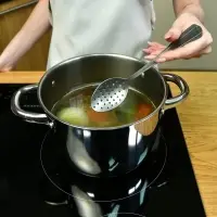 Ложка шумовка Ретро хромированная