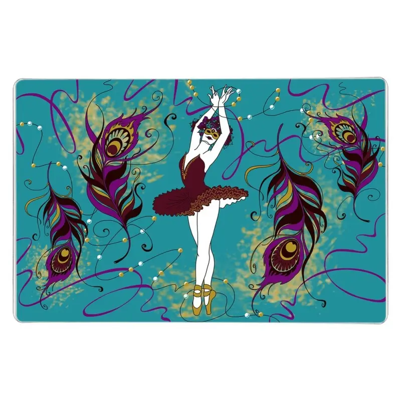 Разделочная доска подставка под горячее Карнавал 18х28см (ассортимент)