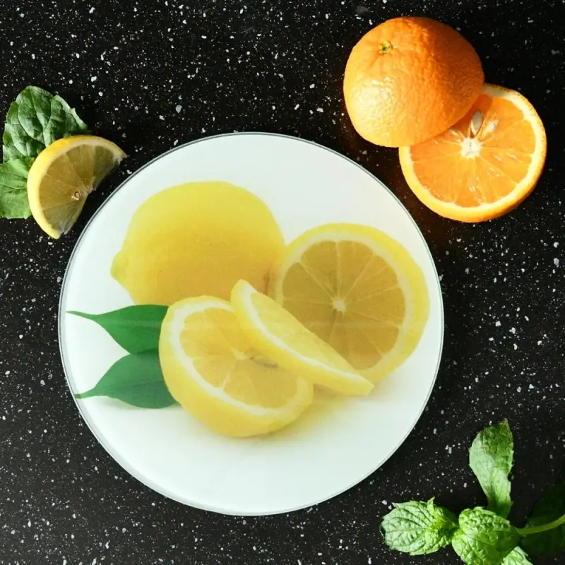 Разделочная доска подставка под горячее Лимон 20см