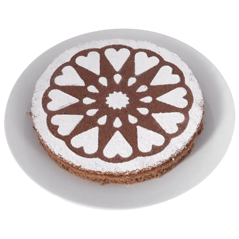 Трафареты для торта набор 6 шт диаметр 17,5 см