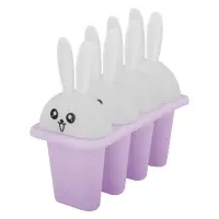 Форма для мороженого 4 ячейки Зайчата