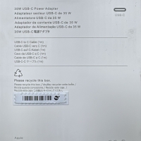 Адаптер зарядки iPhone на 35W с кабелем Type C - Type C