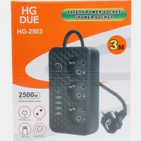 Сетевой фильтр с Type-C и USB на 3 (цвет в ассортименте)