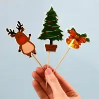 Шпажки для канапе С Новым годом 6 шт