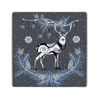 Разделочная доска подставка под горячее Скандинавия 18х18см (ассортимент)