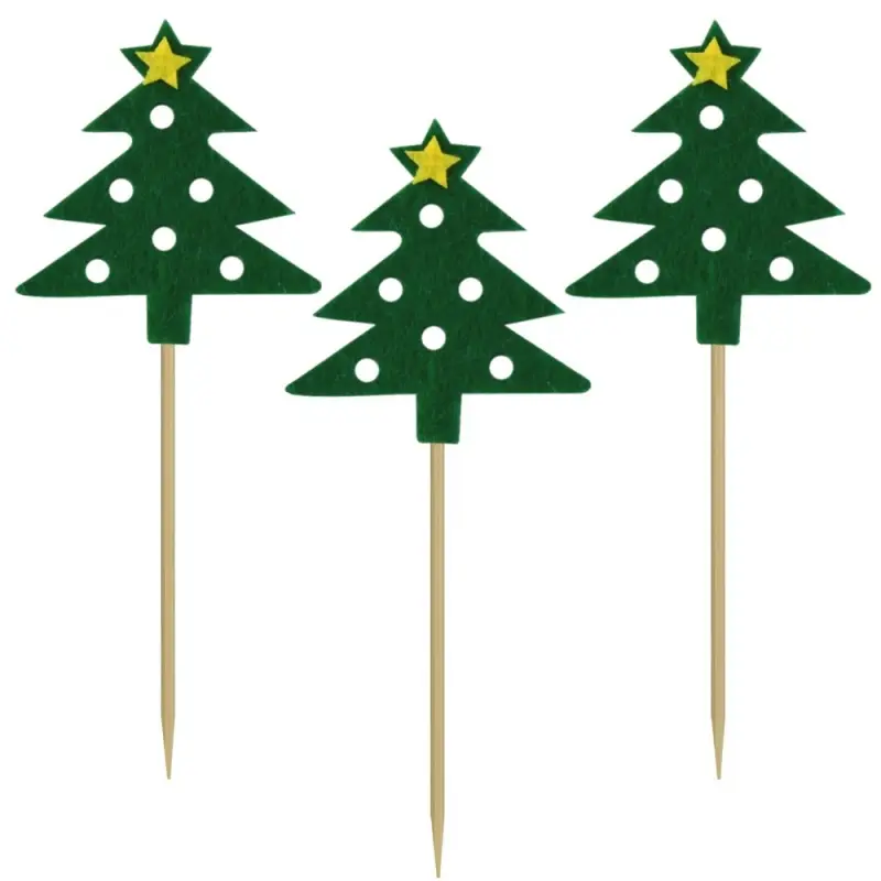 Топпер для украшения Новогоднее чудо набор 3 шт