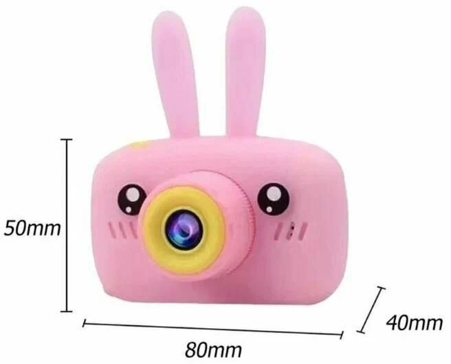 Детский цифровой фотоаппарат 3в1 Зайчик