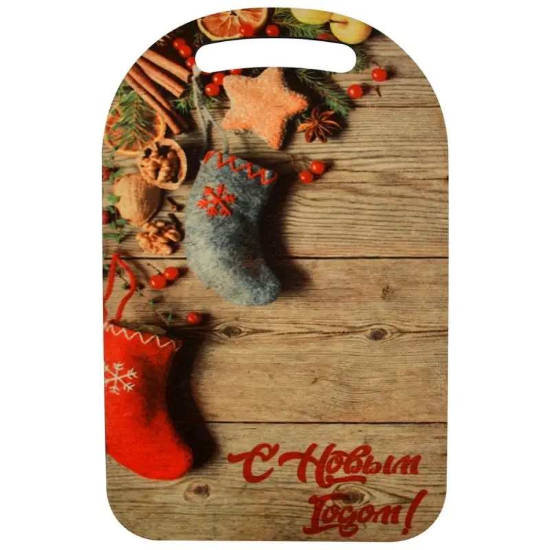 Доска разделочная Новогодний сапожок 29х18 см