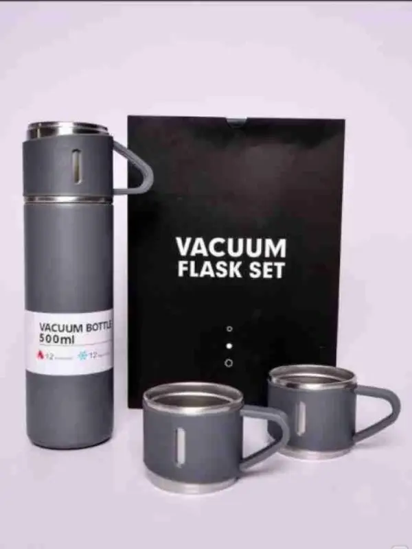 Подарочный набор Термос и кружки (цвет в ассортименте)