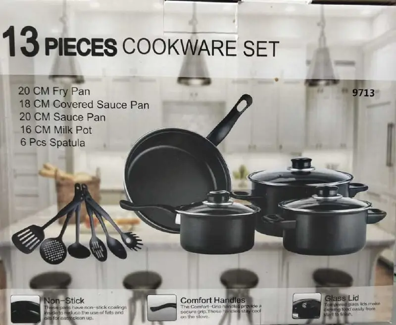 Набор посуды 13 предметов (цвет в ассортименте)