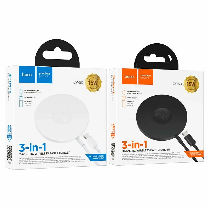 Беспроводное зарядное устройство CW50 (цвет в ассортименте)